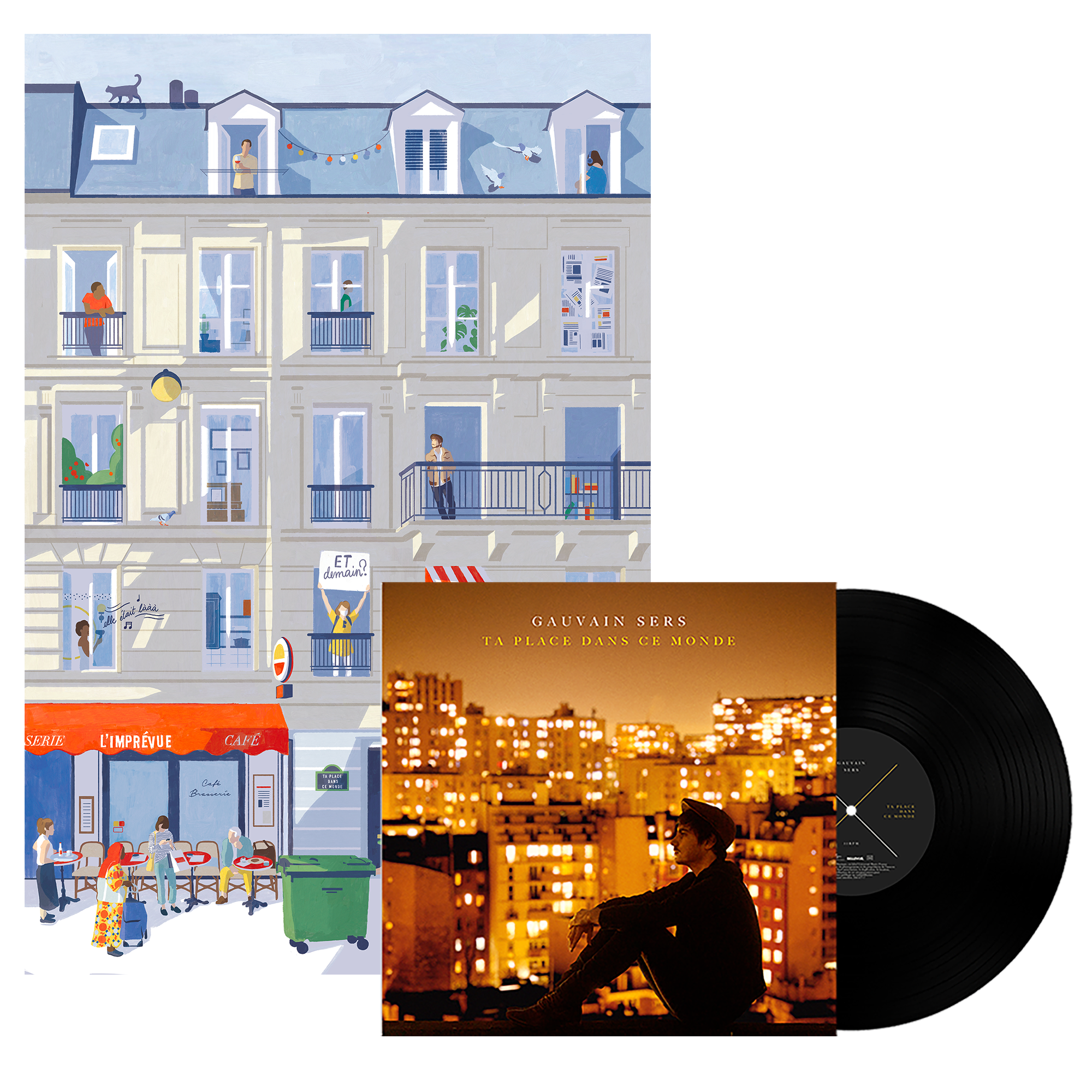 Pack vinyle "Ta place dans ce monde" + Affiche Collector